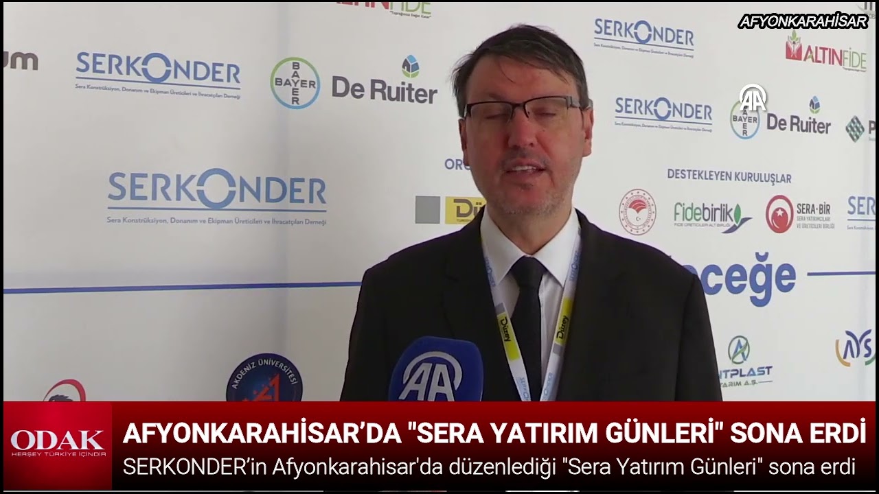 AFYONKARAHİSAR’DA "SERA YATIRIM GÜNLERİ" SONA ERDİ