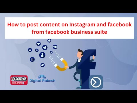 How to post content on Instagram and facebook from facebook business suite