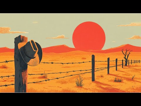 Red Sun Fence | Psychedelic Western Rock Chill | 2 Hours