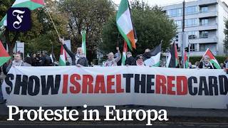 Proteste in mehreren Städten: Demonstrationen für Palästinenser in Europa