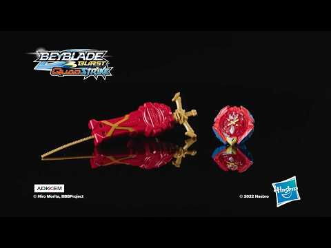 Beyblade Burst QuadStrike Xcalius Power Speed Launcher Pack, With Launcher and Spinning Top Toy thumbnail