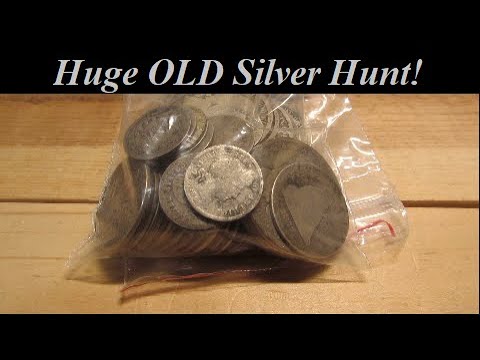 Stacking Silver -- Huge OLD Silver Hunt!