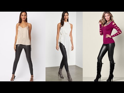 💓MODA MUJER  2020 💓  combinaciones de moda con pantalón de cuerina / Fashion Love