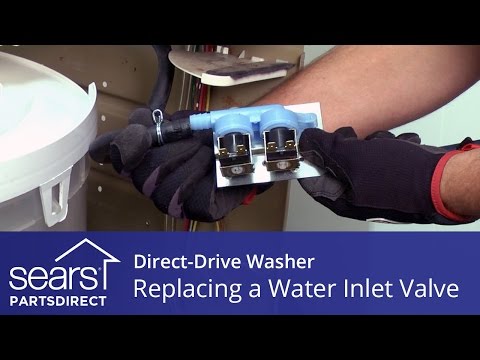 Replacing the Water Inlet Valve in a Direct-Drive Washer (Kenmore, Whirlpool and Maytag)