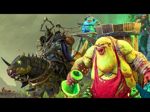 BEASTMEN vs NURGLE - Warhammer TotalWar cinematic battle