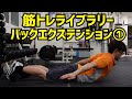 【筋トレライブラリー】バックエクステンション①