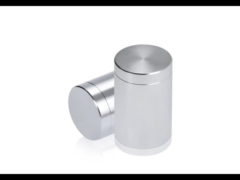 3/4'' Diameter X 3/4'' Barrel Length, Affordable Aluminum Standoffs, White Coated Finish Easy Fasten Standoff (For Inside / Outside use) [Required Material Hole Size: 7/16'']