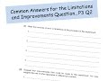 P3 Limitations And Improvements A Level Physics