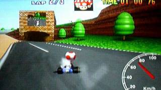 MK64 - former world record on Luigi Raceway - 37''66 (NTSC: 31''32)