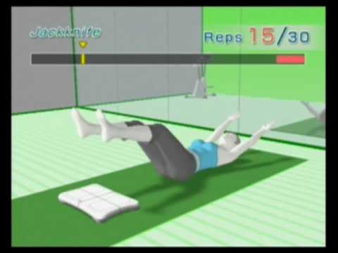 Wii Fit 30 jack-knives