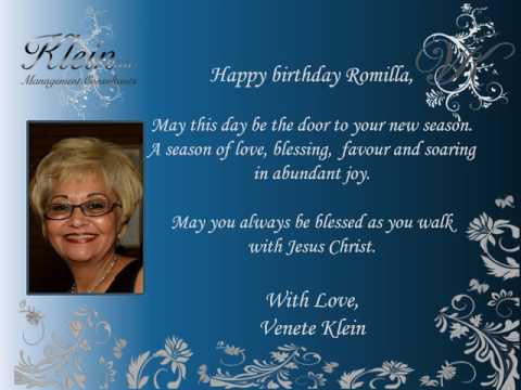 Happy Birthday Romilla