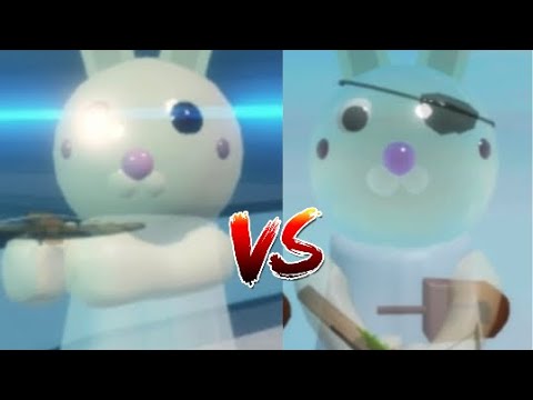 PIGGY [BOOK 2] INFECTED GHOST BUNNY JUMPSCARE VS HELPER GHOST BUNNY JUMPSCARE!!