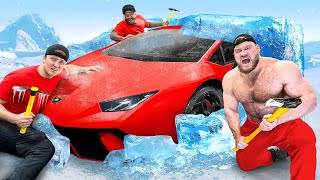 First To Mine Lamborghini From Ice, Keeps It