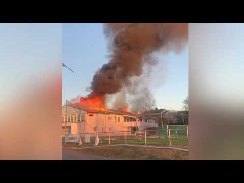 Høybråten klubbhus i full fyr