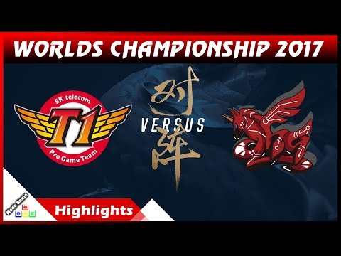 SKT vs AHQ Highlights - SK Telecom T1 vs AHQ Esports World Championship 2017 Group Stage