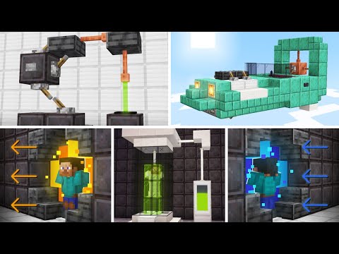 14 Minecraft Sci-Fi/Futuristic build hacks + Lab decorations