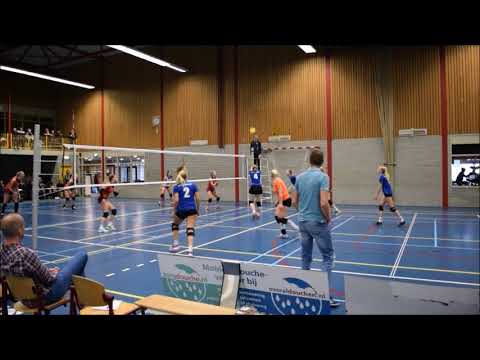Volleybal bekerwedstrijd VTC Woerden D1 - Taurus D1