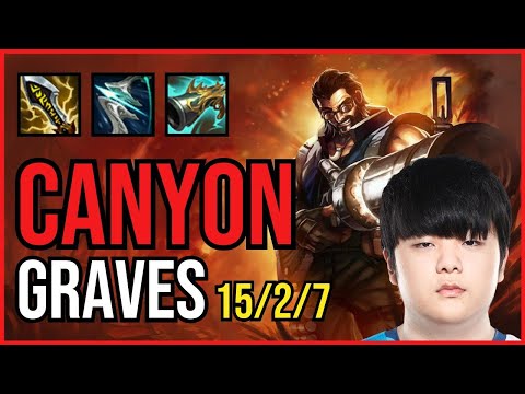 CANYON - GRAVES vs. KINDRED Jungle | KR CHALLENGER | PATCH 10.25