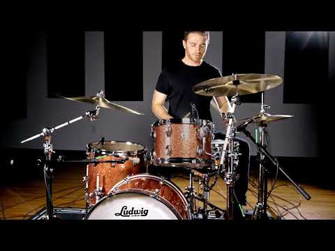 Ludwig *Pre-Order* Classic Maple Hybrid Copper Sparkle Downbeat 14x20_8x12_14x14" Drums Shell Pack | NEW | Made in USA | Special Order | Authorized Dealer image 5