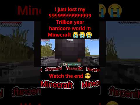 Unbelievable: Losing 999Trillion Year Hardcore World 😭😭 #Minecraft