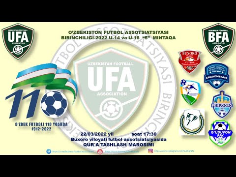 Qur'a tashlash marosimi   U-14 va   U16