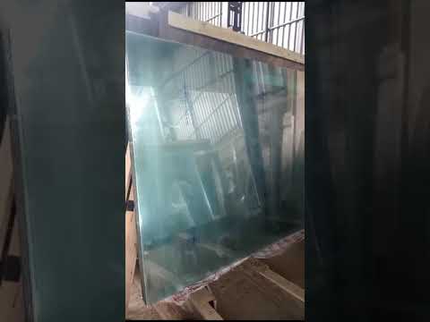 Transparent plain clear float glass, glass thickness: 3 mm t...