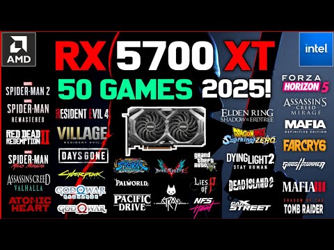 AMD RX 5700 XT 8GB + i7 4790 | 50 Games in 2025 – Still a Beast or Not?