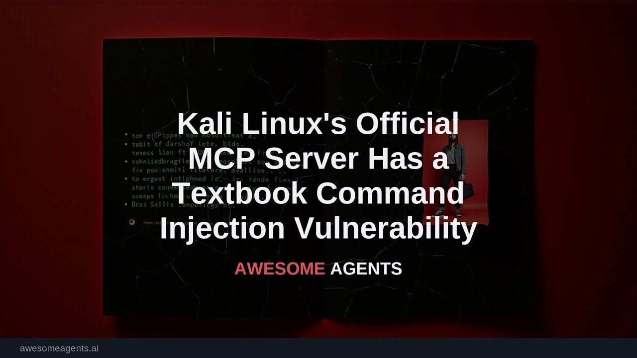 Kali Linux's Official MCP Server Has a Textbook Command Injection Vulnerability