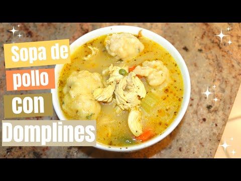 Sopa de pollo con domplines| Ros Emely HD 1080p