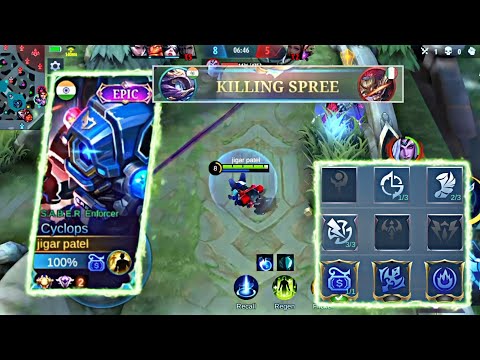 WTF CRAZY DAMAGE | CYCLOPS NEW  TOP BEST BUILD FOR AUTOMVP!💯(PLEASE TRY)| BEST BUILD 2022 | MLBB