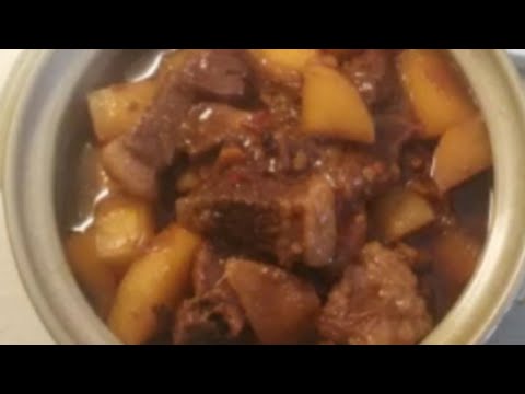 Beef stew with turnips