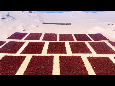 4000 GOLDEN KNIGHTS  Vs  80,000 SPARTANS  Ultimate Epic Battle Simulator UEBS