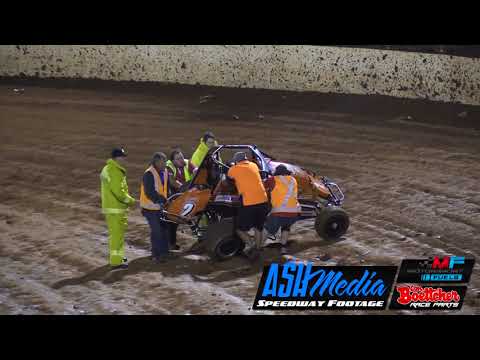 Compact Speedcars: Dave Collins Rollover - Kingaroy Speedway
