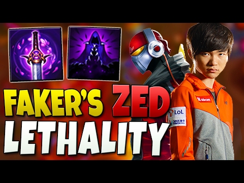 FAKER STYLIN' KOREAN CHALLENGER WITH HIS LETHALITY ZED - League of Legends Season 7