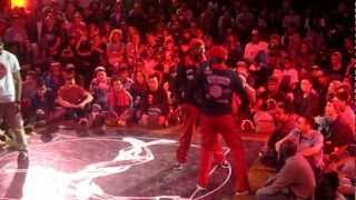Breaks and Boogie vs. Holistic and Shawn - popping semifinal @Juste Debout UK 2013