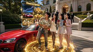 Dumped Poor Guy Awakens Check-in System—Day 1:$1B Company,Day 2:Mansion… Beautiful CEOs Chase!