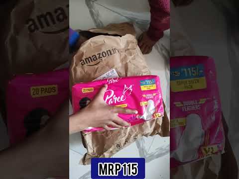 paree sanitary pad unboxing #anbeauty #pareepad #lediespad #pads #anchalmaurya