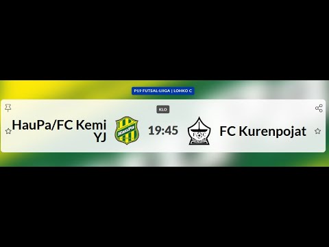 P19 Futsal-Liiga HauPa/FC Kemi YJ - FC Kurenpojat klo 1945