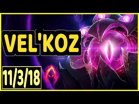 VEL'KOZ VS MORGANA - 11/3/18 KDA SUPPORT GAMEPLAY
