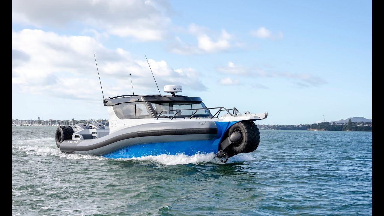 Bateau amphibie Sealegs de 12m