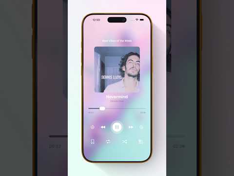 SwiftUI Fully Functional Modern Custom Music Player App 🔥