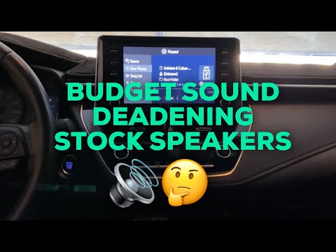 Budget Sound Deadening stock speakers