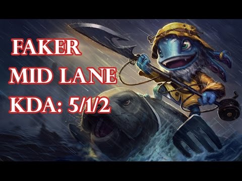 SKT T1 Faker - Fizz vs Lulu - KR LOL Challenger 1019LP