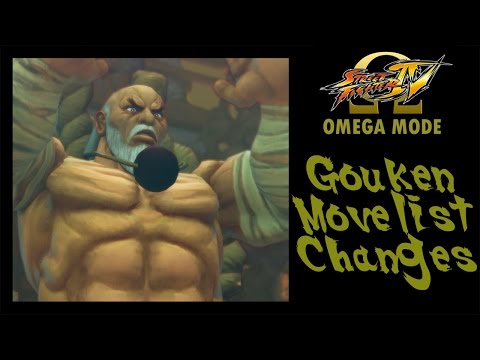 USFIV: Omega Mode - Gouken Move List Changes