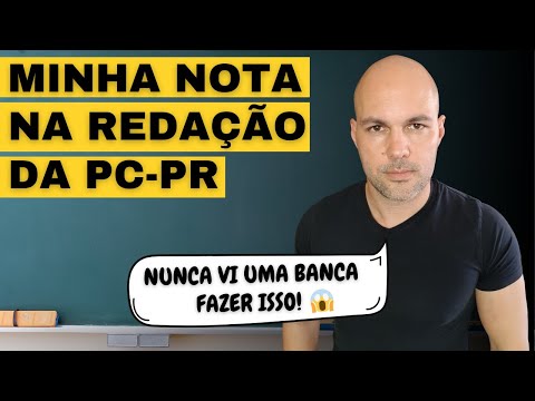 Minha nota na prova discursiva da PC PR