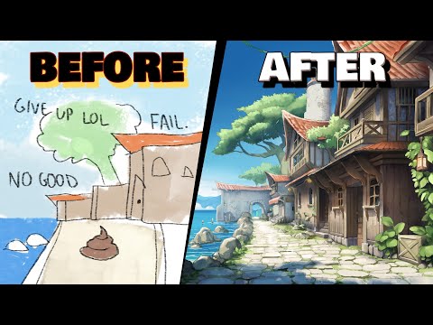 MASTER BASIC PERSPECTIVE IN 10min ✏️ (+environment drawing demo)