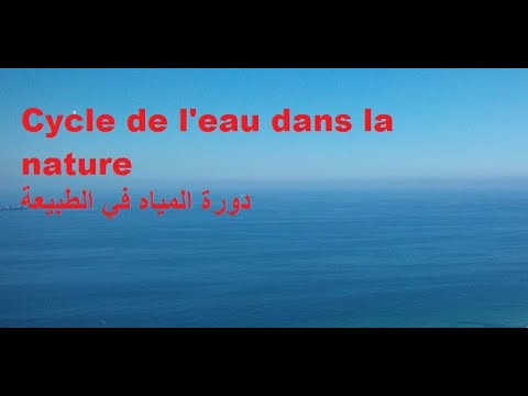 Cycle de l'eau dans la nature تعبير حول دورة المياه في الطبيعة