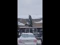 Watch: Avalanche Of Snow, Ice Crashes Off Roof