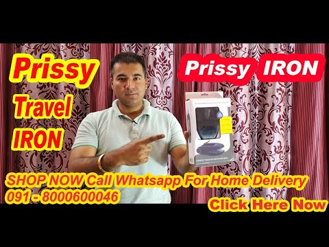 Prissy foldable mini travel iron press - ironing cloths in b...