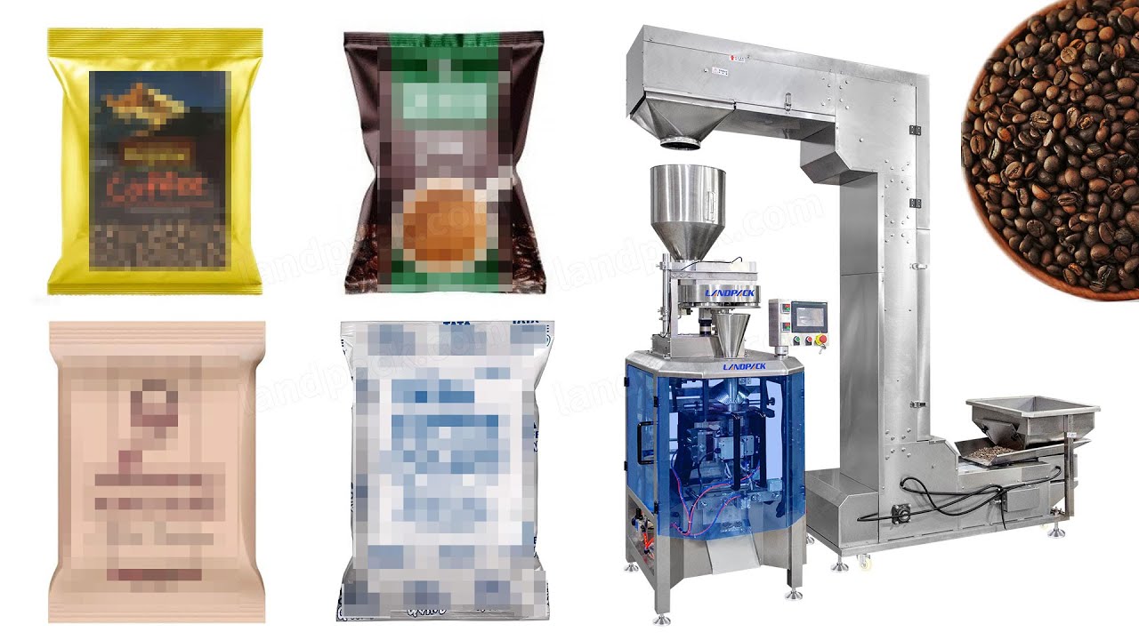 Automatic Coffee Bean Granule Vertical Packaging Machine With Measuring Cup